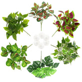 PINVNBY Plantes terrarium artificielles pendantes pour habitat reptile, décor naturel sans entretien.