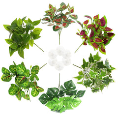 PINVNBY Plantes terrarium artificielles pendantes pour habitat reptile, décor naturel sans entretien.