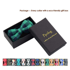 Collier Pipidog reglable 6-8-10-8, plaid vert, ajustement personnalisable.