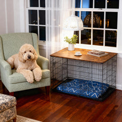 Piskyet Topper bois pour cage chien 42 pouces, allure raffinée et cohérence décorative.