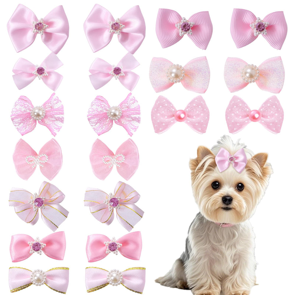 Pistha broches-poil-chien-rose-01 maintiennent les mèches loin des yeux, style mignon.