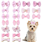 Pistha broches-poil-chien-rose-01 maintiennent les mèches loin des yeux, style mignon.