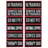 Patch service-chien Pistha pour harnais: signal clair et durable.