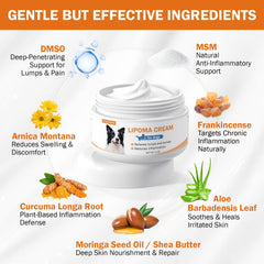 PKperekond Lipome Crème pour chien, massage peau, zone affectée