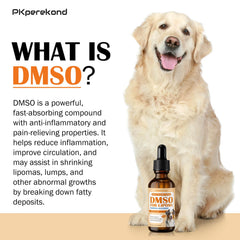 PKperekond DMSO – application douce pour chien.