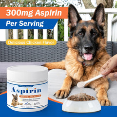 PKperekond poudre aspirine chien grande mélanger dans les repas, goût poulet apprécié