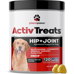 Planopaws glucosamine pour chien – bouchées au beurre de cacahuète soutien articulations