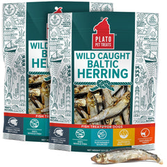 Plato poisson-entier-seche-a-lair : récompense naturelle et saveur attrayante pour chien.