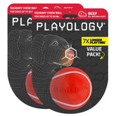 Balle siffleuse Playology moyenne, idéale pour capter l’attention et divertir votre chien.