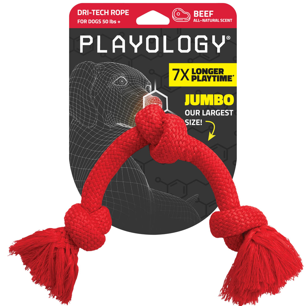 Playology Dri-Tech Corde de tir pour chien, robuste pour sessions intenses de jeu.