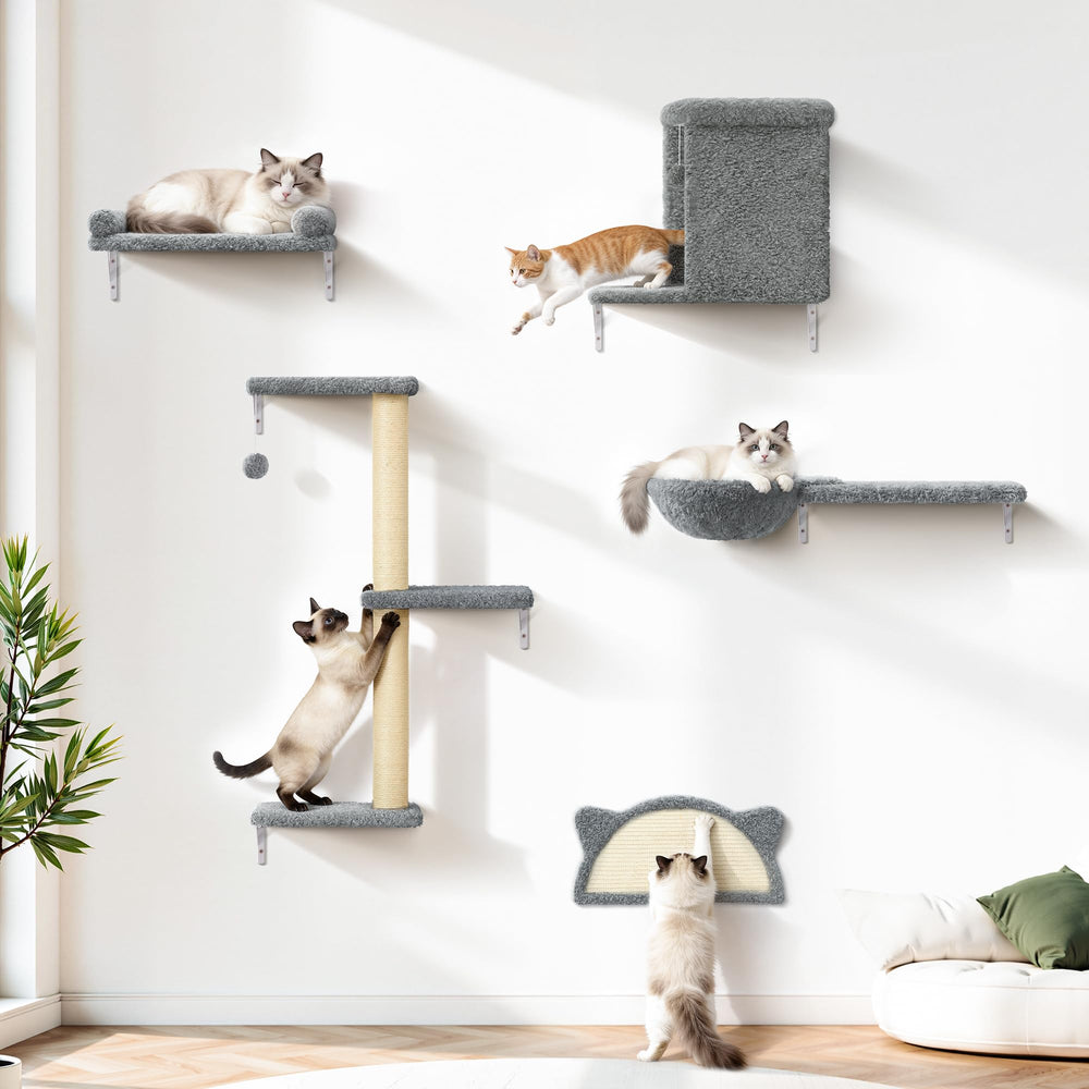 Lit double pour chat PLEKER avec cachette, refuge doux et privé.