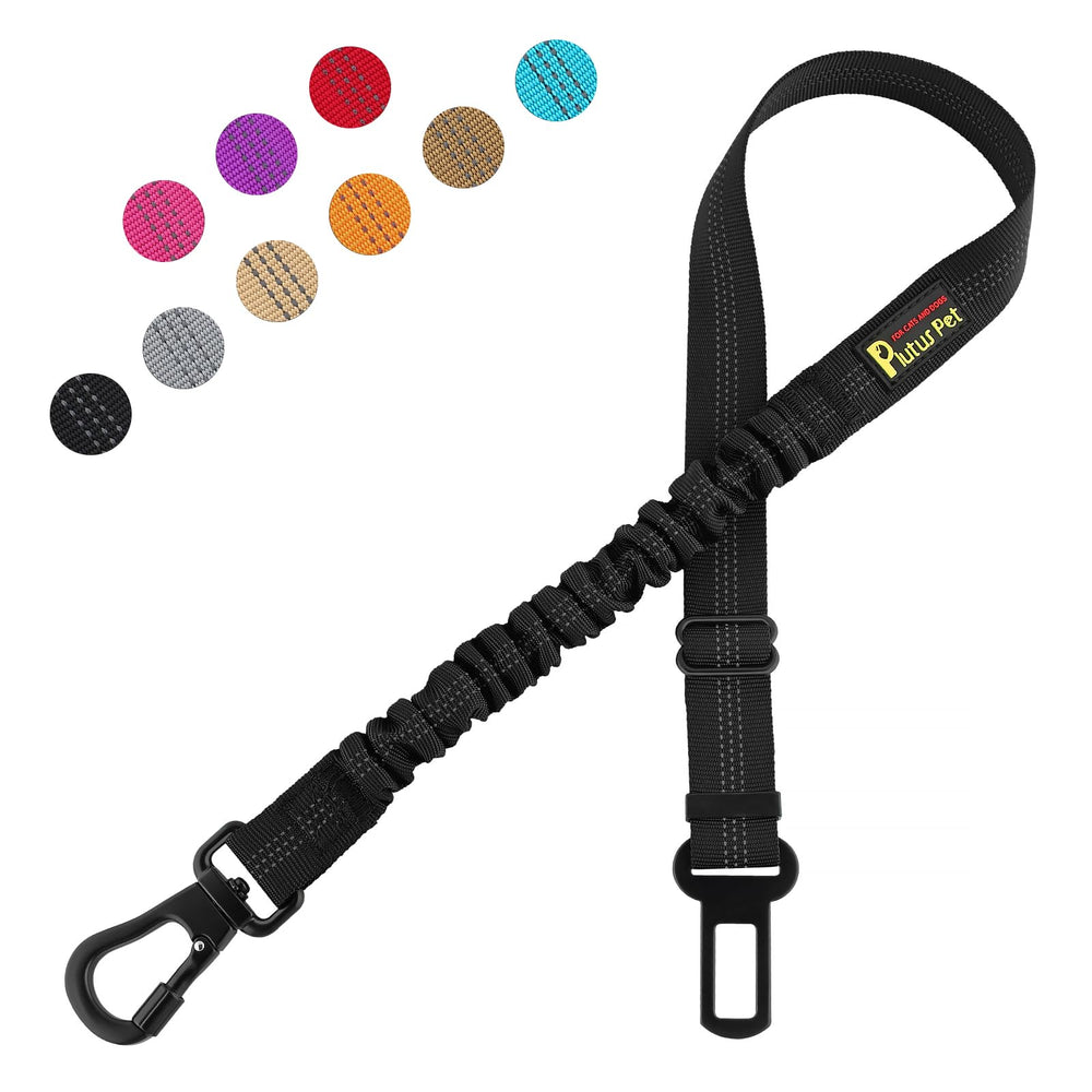 PLUTUS PET ceinture chien voiture avec mousqueton : fixation sûre au harnais.