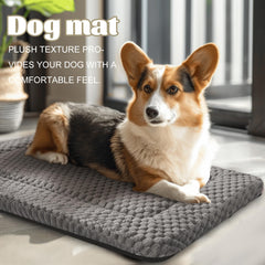 Pobopobo: tapis de cage réversible avec plush et canvas, usage toute l'année.