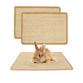 PODOO tapis-grattage lapin en sisal, stimule le jeu et le confort du lapin