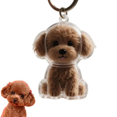 Porte-clefs poil chien : mémorial durable pour le pelage