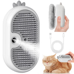 POIIOPY brosse vapeur chat en action, douceur lors du brossage