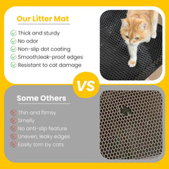 Polarduck tapis-litiere-face-douce-pattes offre une surface agréable pour les coussinets.