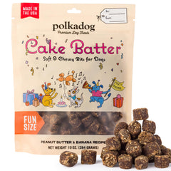Polkadog Cake Batter friandises moelleuses pour chiens, récompense idéale.
