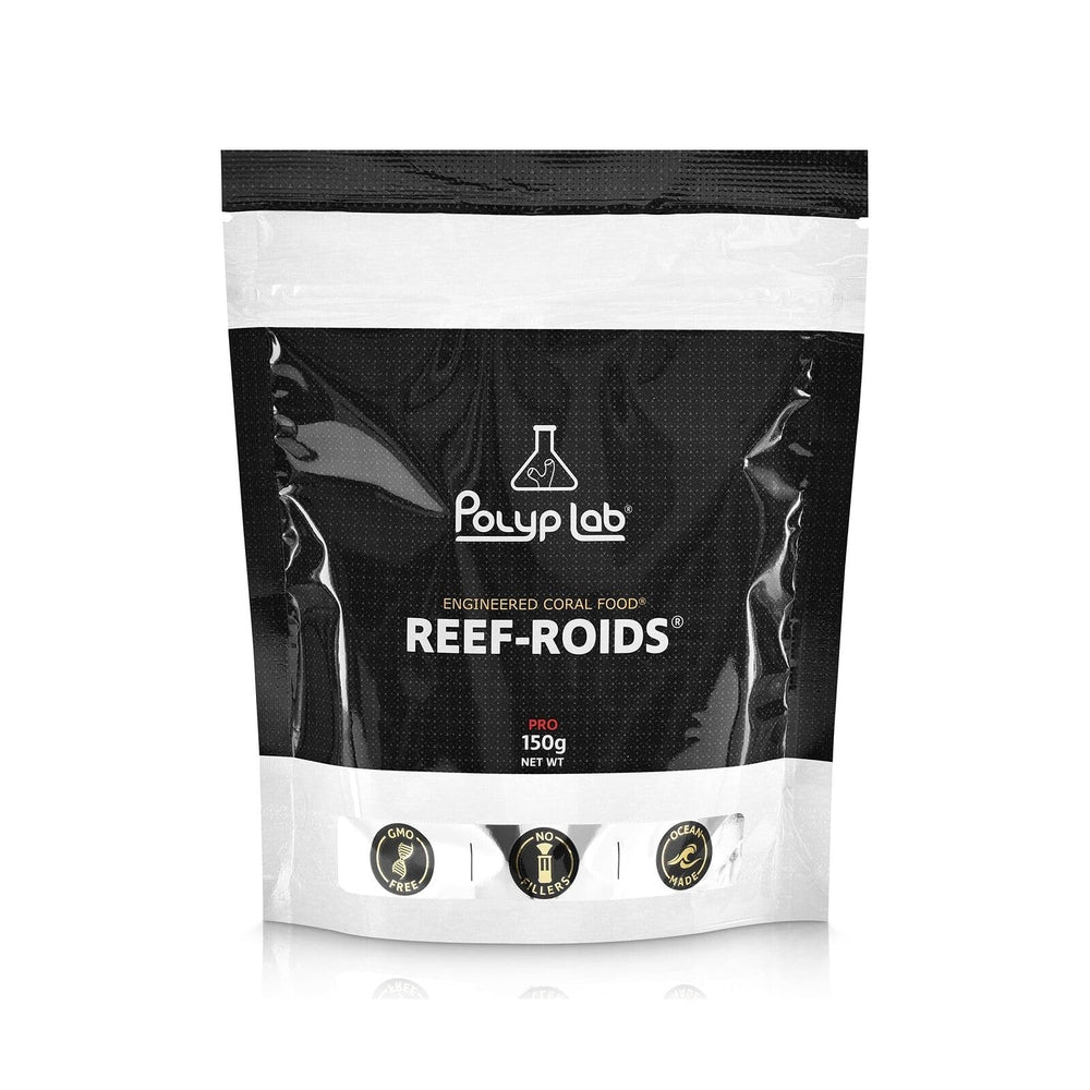 Reef-Roids de Polyp Lab, alimentation pour coraux, favorise croissance et couleur potentielle.
