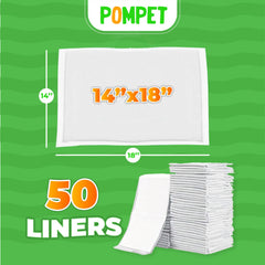 POMPET revêtement cage anti-odeur: réduit les odeurs entre les nettoyages.