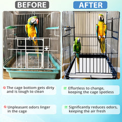 Liner POMPET cage oiseaux usage facile: nettoyage rapide et pratique.