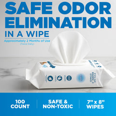 Lingettes POOPH Pure Wipes pour pattes et pelage, sans parfum.