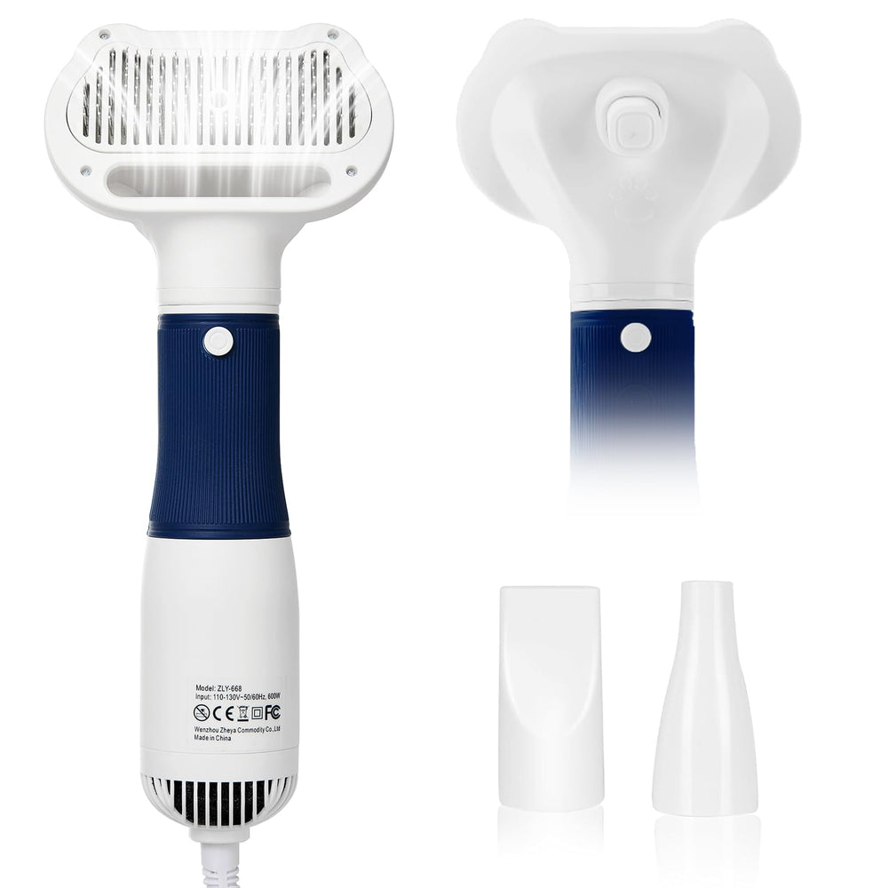 POPET Sèche-poils Pro 3-en-1, vue avant, séchage rapide du pelage.