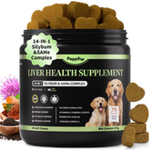 POPPAW bouchées soutien foie chardon-marie pour chiens actifs