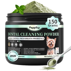 POPPAW poudre dentaire chien emballage clair et pratique pour dosage