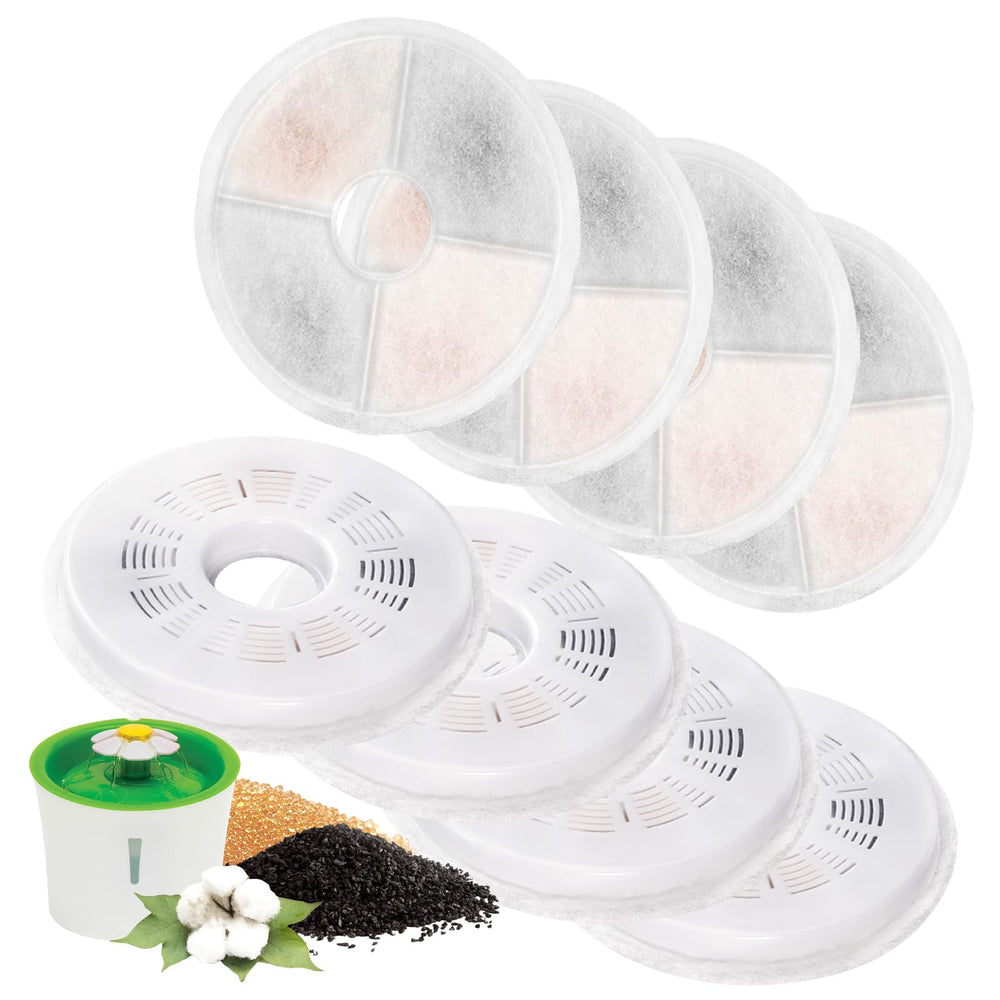 Filtres Porens: lot de 8 pour fontaine chat 3L, eau plus propre.