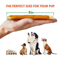 Pork Chomps : emballage refermable facilitant le stockage et la fraîcheur.
