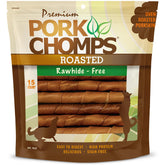 Pork Chomps torsades de porc roties: bouchée durable et savoureuse pour chiens.
