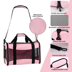 Top Tasta porte-chat avec fenêtres mesh pour une bonne ventilation.