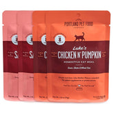 Portland Pet Food Company, poche poulet chat, repas riche en protéines pour chats.