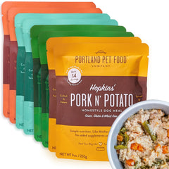 Sachet Rosie boeuf et riz Portland, repas pratique et savoureux pour chiens difficiles