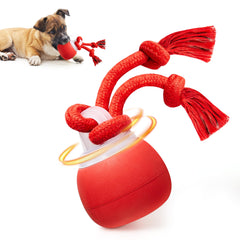 Potaroma balle interactive chien roulante avec corde pour jeux actifs
