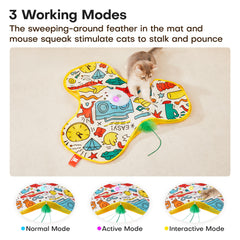 Potaroma capteurs intelligents et modes variés pour chats actifs