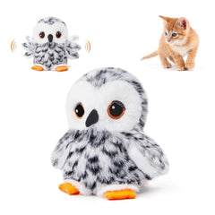 Potaroma hibou battement ailes: jouet interactif stimulant le jeu des chats