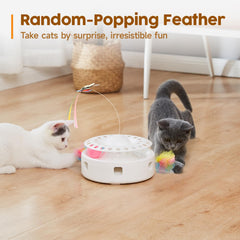 Potaroma jouet chat 3en1 alimentation double – pratique sans changer piles.