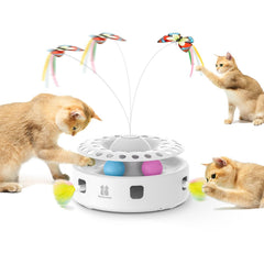 Potaroma jouet chat 3en1 papillon flottant – stimulation et agilité.