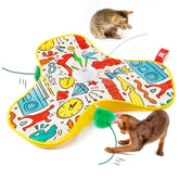 Potaroma jouet chat plume interactif en mouvement stimulant la chasse