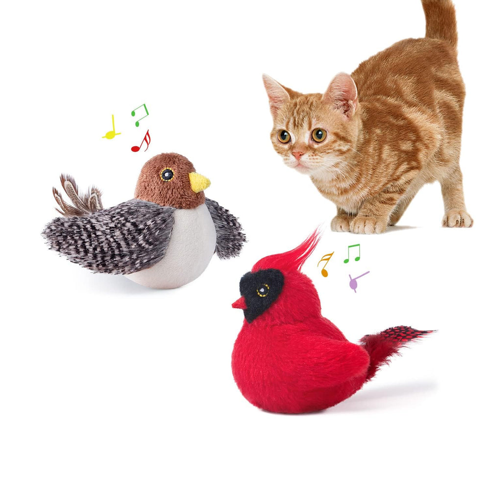 Potaroma oiseaux qui chirpent réalistes pour stimuler l'activité du chat.