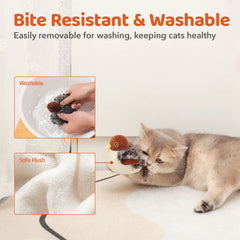 Poche herbe-a-chat intégrée Potaroma pour attirer et motiver le chat.