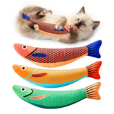 Potaroma poisson-saury-jouet-chat-doux, toucher moelleux pour des câlins.