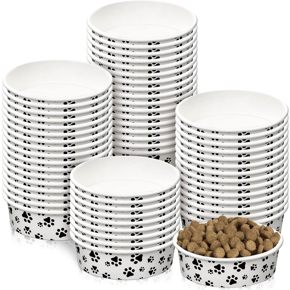 Bol Potchen jetable pour chien avec motifs mignons, pratique lors des repas en déplacement.