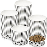 Bol Potchen jetable pour chien avec motifs mignons, pratique lors des repas en déplacement.