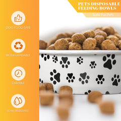 Potchen gamelles jetables idéales pour pique-niques et randonnées avec animaux.