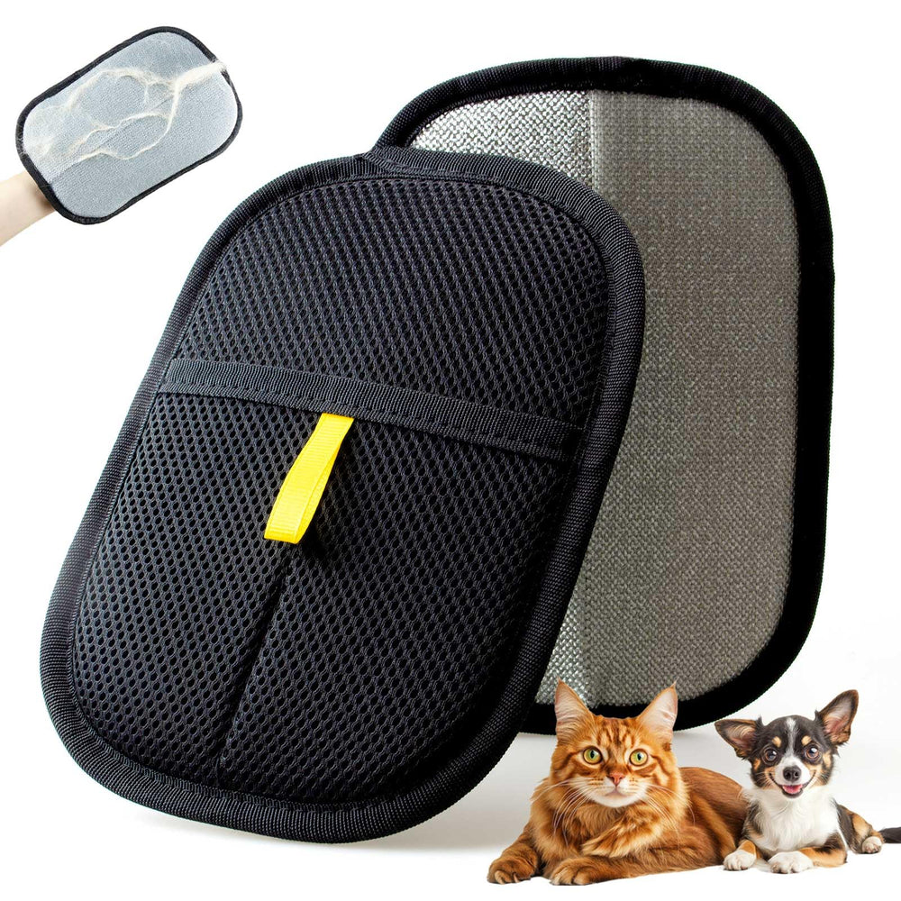 Gant POUPUA pour retirer les poils de chat du canapé avec efficacité.