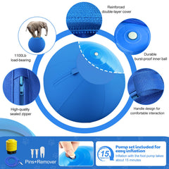 Povee Happypaw balle double-couche: durabilité renforcée pendant les sessions.