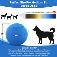 Povee Happypaw balle résistente-pvc: matériau robuste pour jeux prolongés.